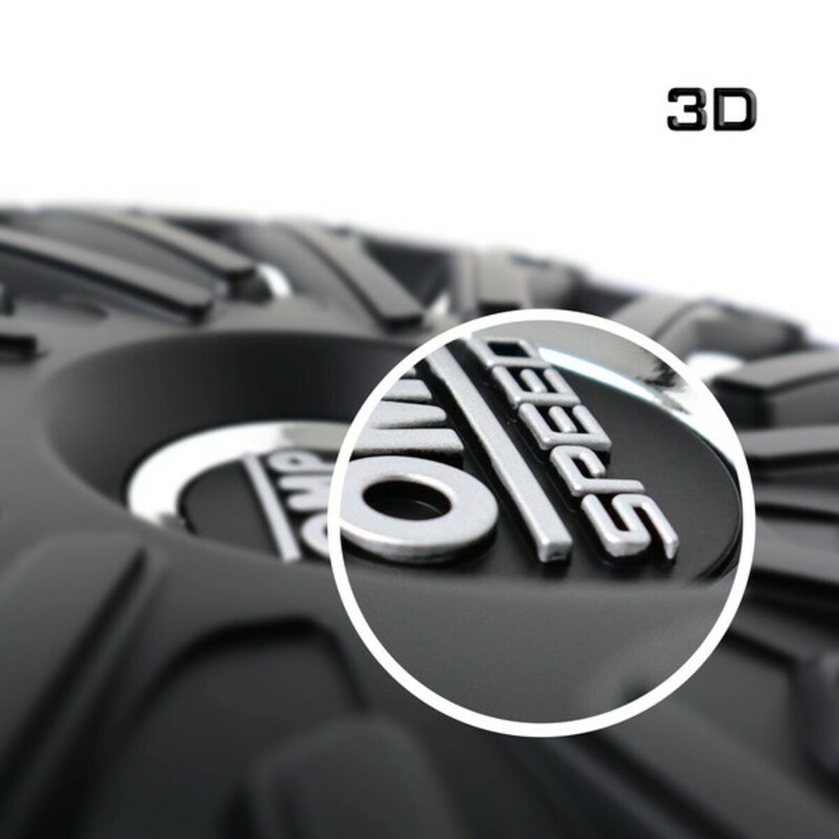 Hubcap OMP OMPS07021412 Black Silver 14" (Refurbished C)