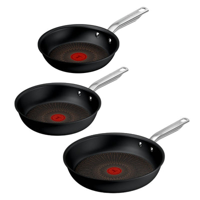Tefal Set Of Sartenes Aluminium Experience, 3 Pieces Black Ø 28CM, Ø 24CM, Ø 20CM) — image 1