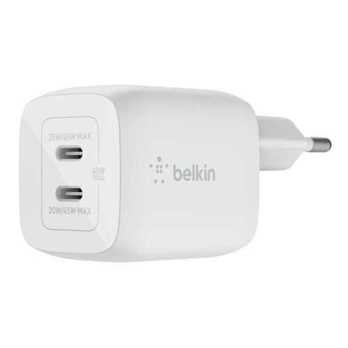 Belkin Charger Domestic WCH011VFWH Double USB-C GaN Boost Charge Pro 45W (25W + 20W) — image 1