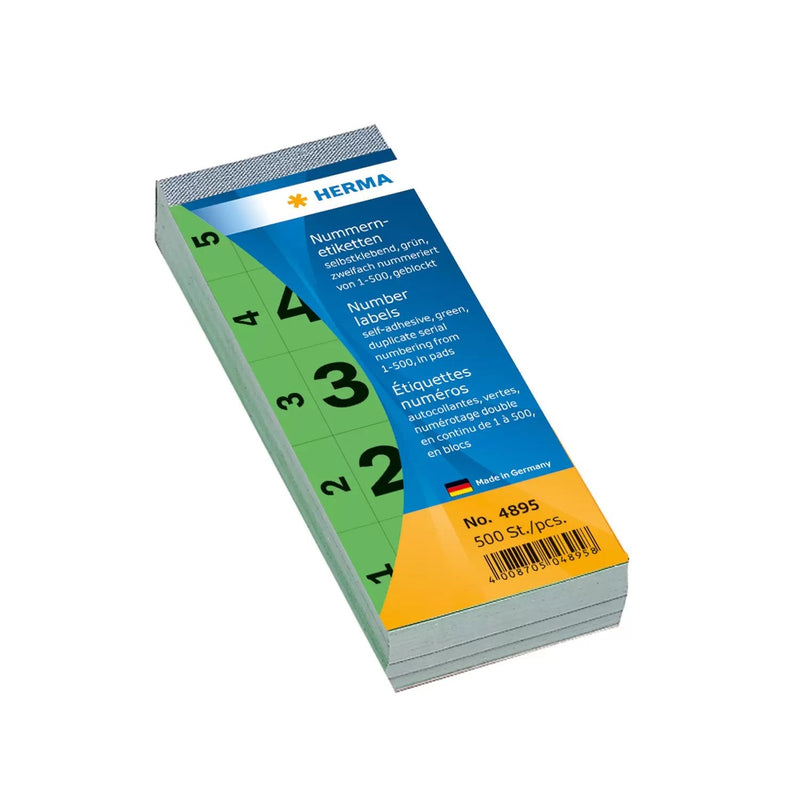 Herma Bloc Notas Self-adhesive 1-500 Green 28X56 Mm