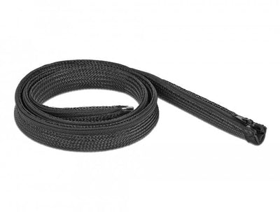Delock Hose Trenzada With Zip Resistant Calor 1MX20MM Black — image 1