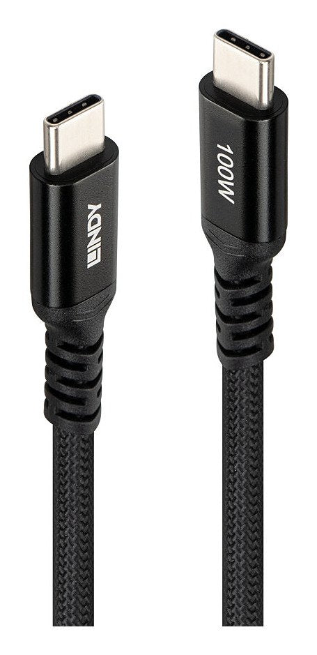 Lindy USB Cable -c 100W Pd 2M Black — image 1