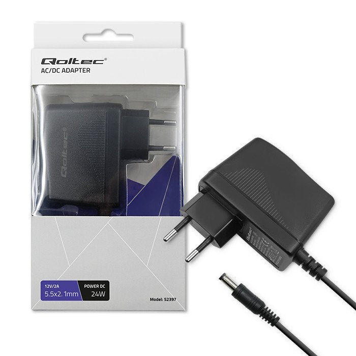 Qoltec Charger Premium 24W 12V 2A 5.5X2.1