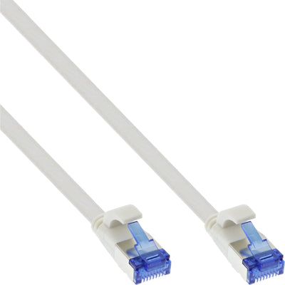 Inline Network Cable Flat , U/FTP, CAT.6A, Tpe Libre Halógenos, White 20M — image 1