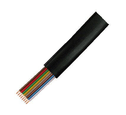 Logilink Telephone Cable Flat, 8-WIRE, Cca, 6X 0.12MM, Black 100M — image 1