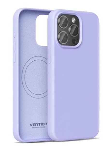 Vention Case Silicone With Magsafe KUDV0-20 Compatible With Iphone 13 Mini Purple
