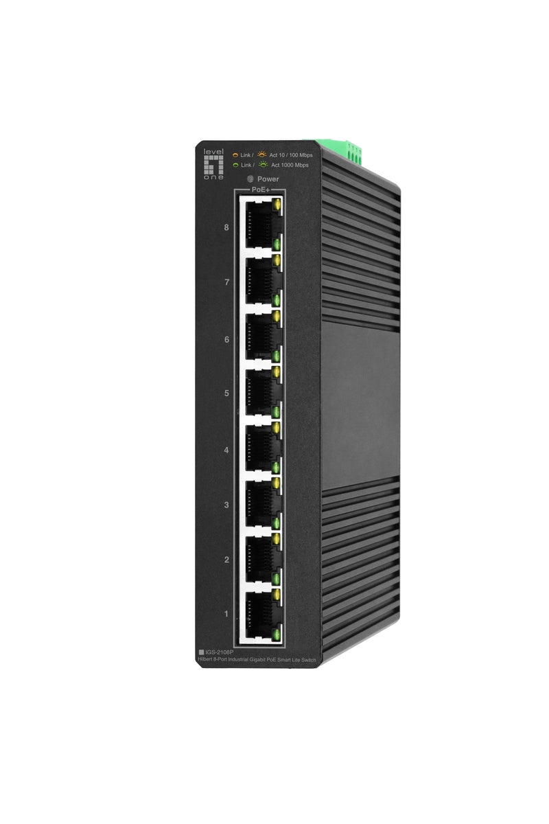 Levelone Switch 8X Ge IGS-2108P 8XPOE Outputs Black
