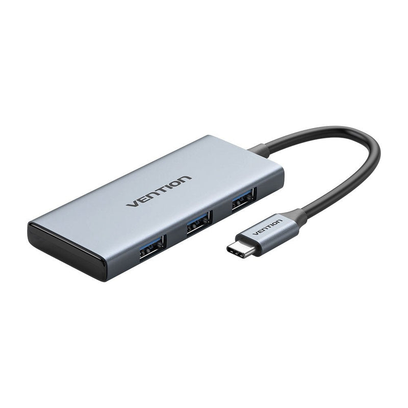 Vention Docking USB Type-c Toohb 1x HDMI 3x USB 1XLECTOR Cards SD And microSD Grey