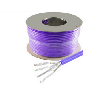 Netzwerkcable LAN Verlegecable CAT.7A S/FTP Pimf Halogenfrei Lila 100,0M — image 1