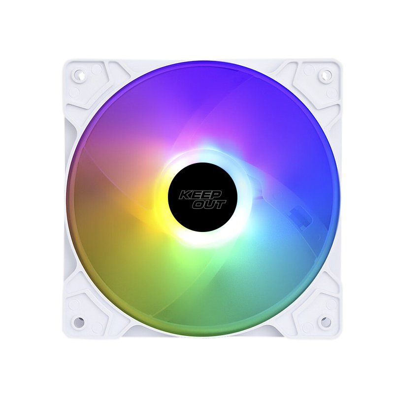 Fan Auxiliar XFC-120F RGB White Keepout 120MM/ RGB/ White