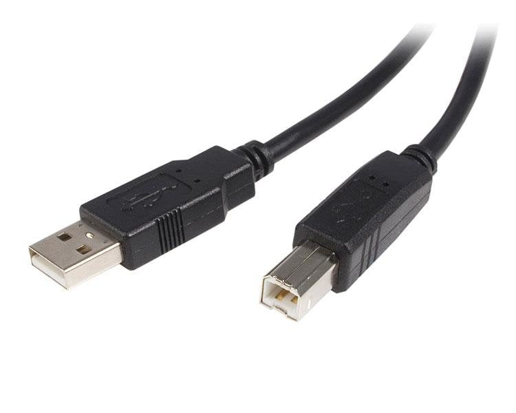 StarTech Cable USB2.0A Type B Printer 50CM Black USB2HAB50CM