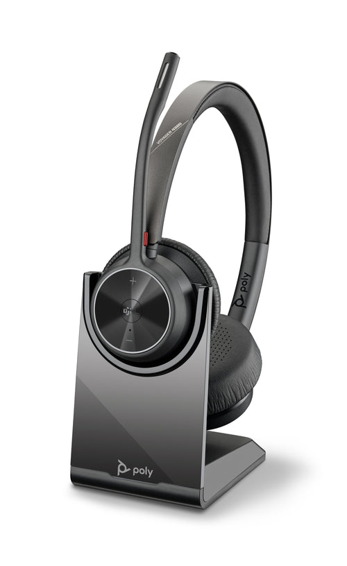 Poly Voyager 4320-M Microsoft Teams Certified Headset With Charge Stand — image 1