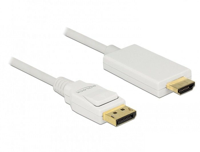 Delock 83819 Cable DisplayPort 1.2 Male High Speed Hdmi-a Male Pasivo 4K 30 HZ 3M White