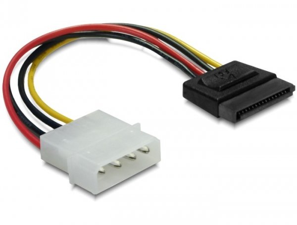 Delock Cable Power Molex a SATA HDD 4PIN Recto