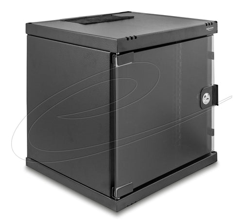 Delock 43422 10 Cabinet Network 6U With Door Glass Assembly Stand Or Wall 240MM Depth Capacity Car — image 1