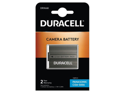 Duracell Digital Camera Battery 7.4V 750MAH Replacement For Panasonic CGA-S006 DR9668 — image 1