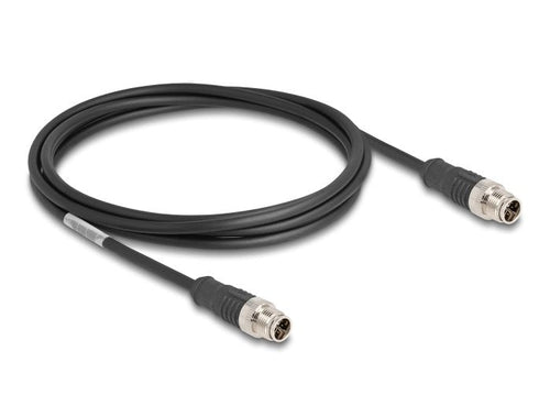 Delock 80864 Cable M12 Codificado X 8 Pin Male a Male Pvc 2M — image 1