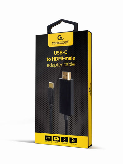 Gembird USB Cable -c a HDMI 4K 30HZ 2M Black — image 1