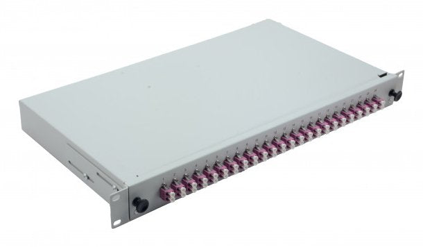 Helos Lwl 19 Spleissbox 24 X Lc Duplex OM4, Spleissfertig, Grey