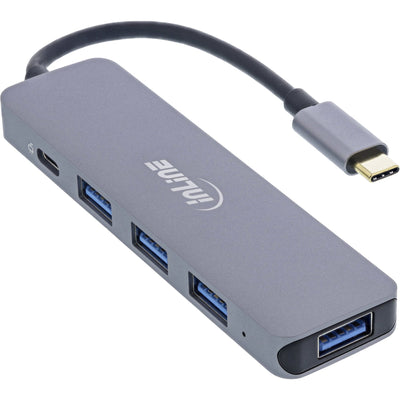 Inline USB 3.2 Type-c Multi Hub (4x USB-A 5GB/S + USB Type-c (data/Pd 87W), Otg, Housing Aluminium — image 1
