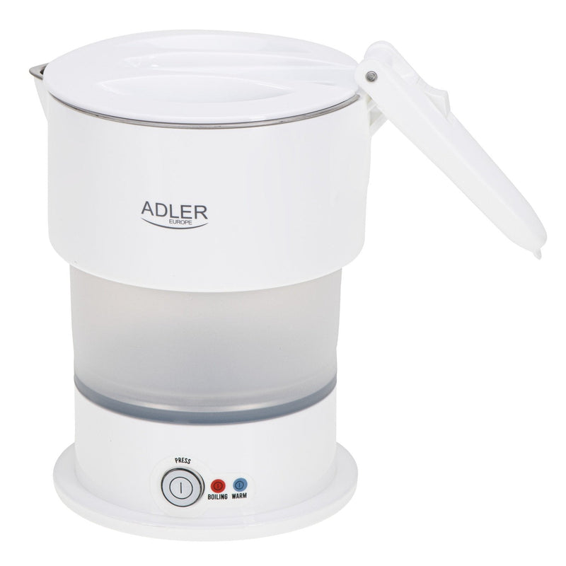 Adler Kettle Water Travel Silicone Ad 1377, 0,6 L, White
