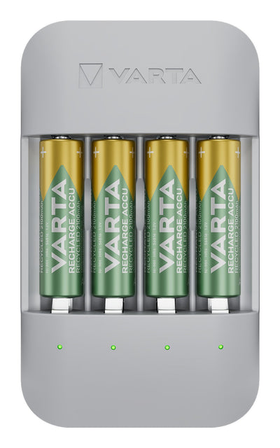 Varta Charger Eco Charger Pro Recycled + 4 Batteries Aa 56816 2100MAH — image 1