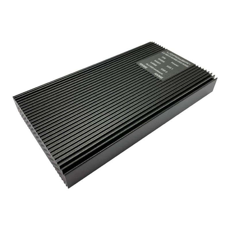 Lc-power LC-M2-C-NVMe-2X2-RAID Box External Hard Drive External Enclosure SSD (SSD) Black M.2 USB With Suminis