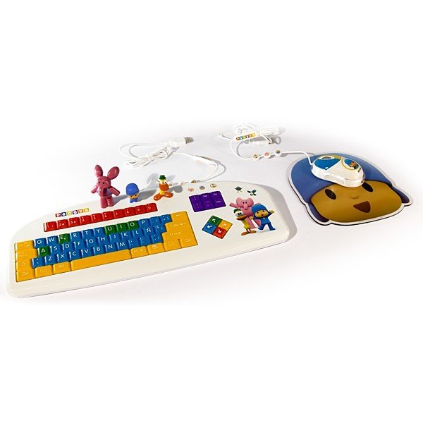 Keyboard Pocoyo USB + Mouse + Mouse Pad Kit Compl.