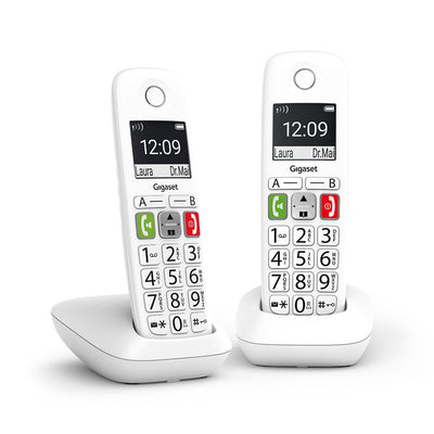 Gigaset Phone Fixed Wireless E290 Duo White 300 Numeros - 42 Tonos — image 1