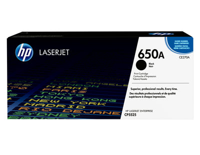 HP Genuine Toner 650A Black 1PARA Serie CP5525 — image 1