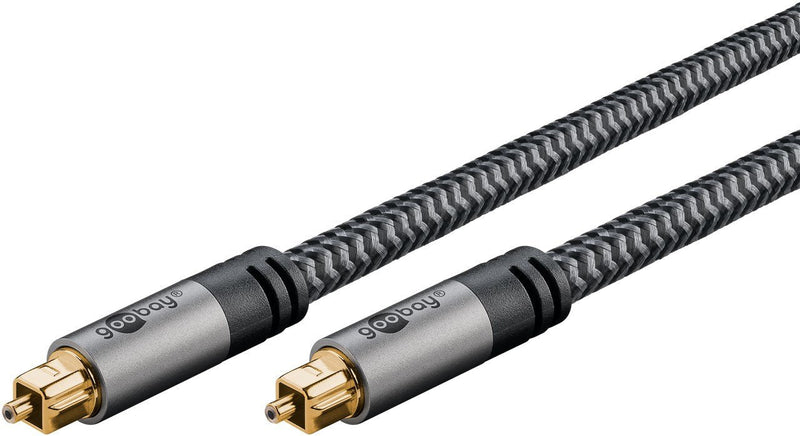 Goobay Cable Más Toslink Black/Silver 5 Metres 65307