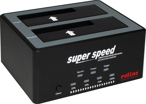 6,35 8,89CM 2,5PULGADAS 3,5PULGADAS SATA HDD SSD Docking Station USB 3.2 Gen 1 HDD-clone-función — image 1