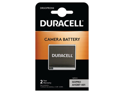 Duracell Action Camera Battery 3.8V 1160MAH Duracell Replacement Gopro Hero 4 DRGOPROH4 — image 1