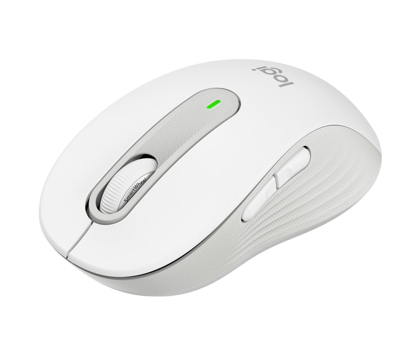 Logitech Signature M650 For Business Wireless Mouse 2.4GHZ Bluetooth Receptor USB Logitech Logi Bolt White Hue