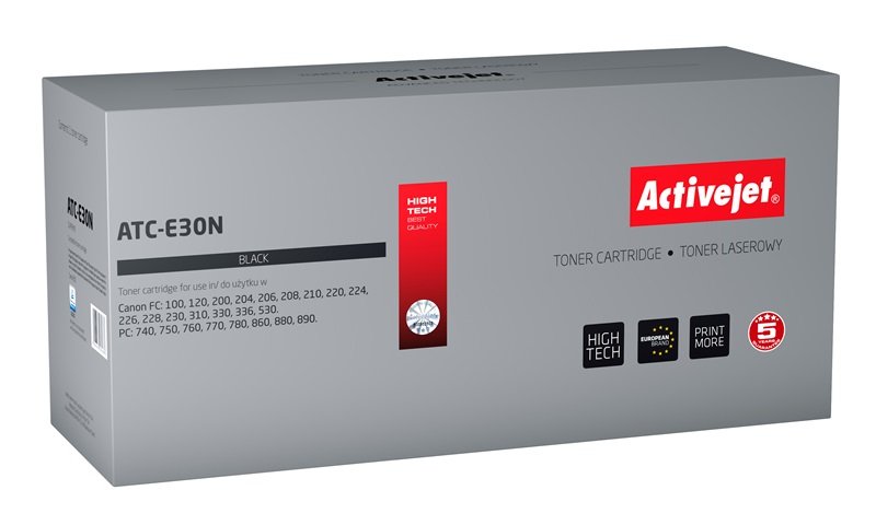 Activejet Toner ATC-E30N (reemplazo Canon E-30 - Supreme - 4000 Páginas - Black