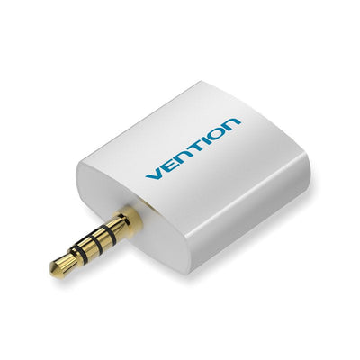 Vention Adapter Audio BDAW0 Jack 3.5 Male 2X Jack 3.5 Female White — image 1