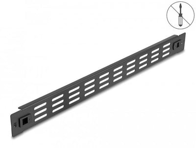 Delock 66985 Panel Gabinete Network With Ranuras Ventilación Without Tools 19? 1U Black — image 1