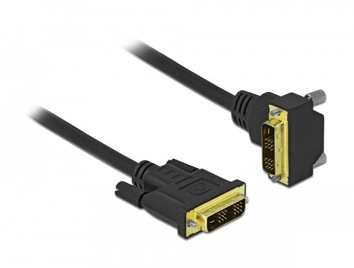 Delock DVI Cable 18 + 1 Male a 18 + 1 Male Angular 3M