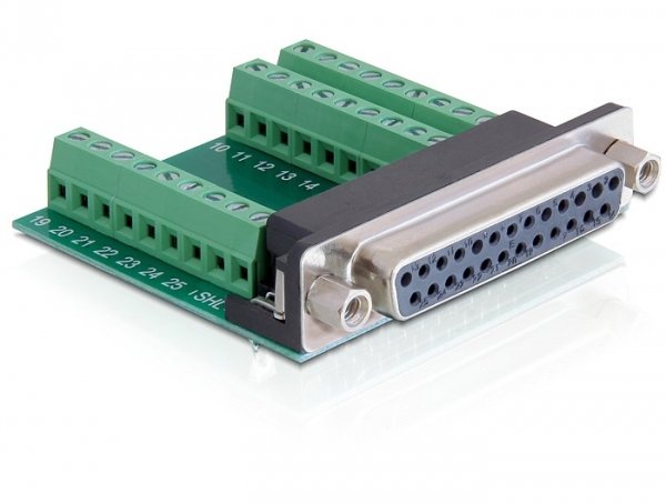 Delock Adapter Sub-d 25 Pin Female Terminalblock