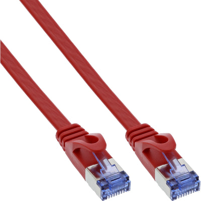 Inline Network Cable Flat , U/FTP, CAT.6A, Red 7M — image 1