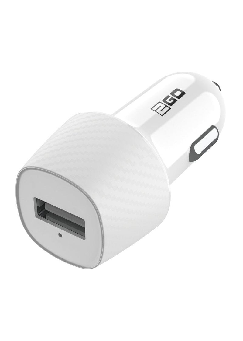 2GO 794921 Charger Dispositivo Mobile Phone Universal White Encendedor Cigarrillos Auto
