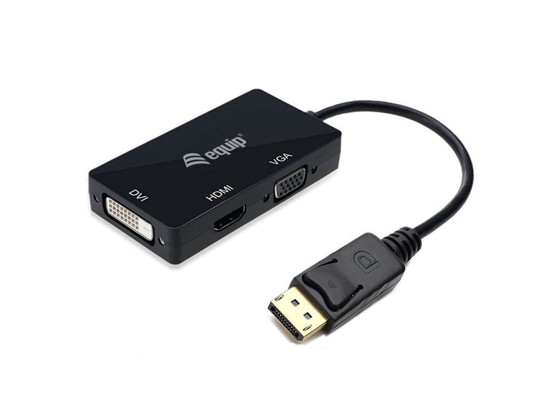 Equip DisplayPort-adaptador HDMI/VGA/DVI M/H Black