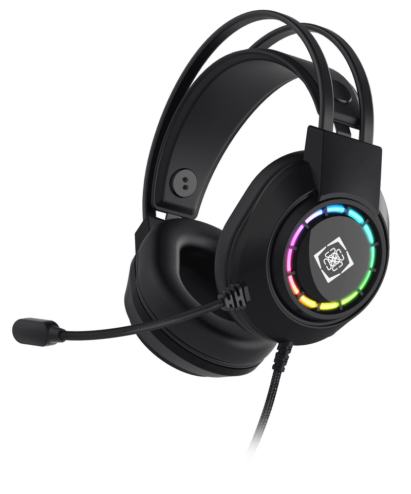 Deltaco Headset Gaming Stereo DH2020 USB RGB Black