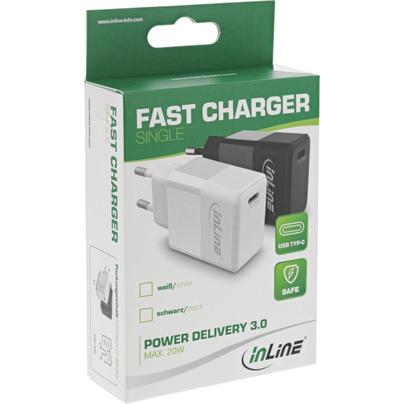 Inline Charger USB Pd USB Type-c 20W, White