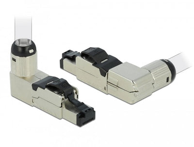 Delock 86489 Assembly Plug RJ45 CAT.8.1 Metal Sesgado — image 1