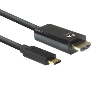 Ewent EW9824 Adapter Cable Vídeo 2M USB Type-c HDMI Type a Standard Black Ewent Cable Conversion USB-C a HDMI  — image 1