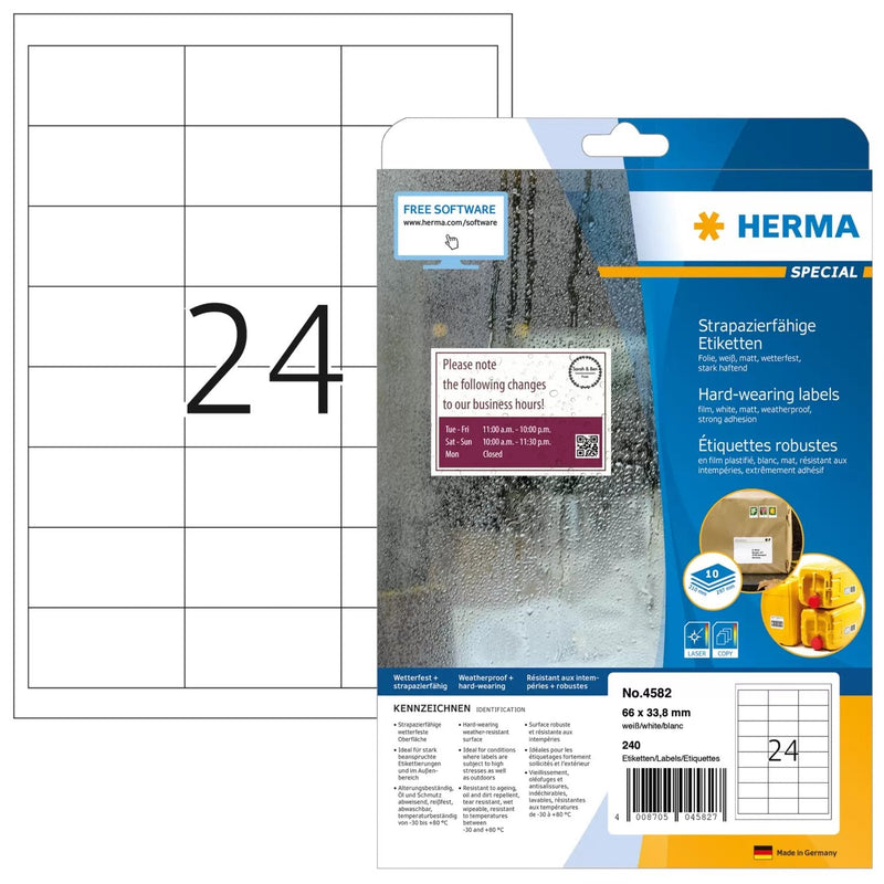 Herma 4582 Label Printer White Label Printer Self-adhesive