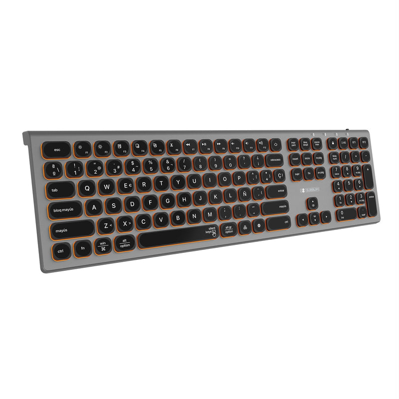 Subblim Keyboard Spanish Wireless Master Grey And Black