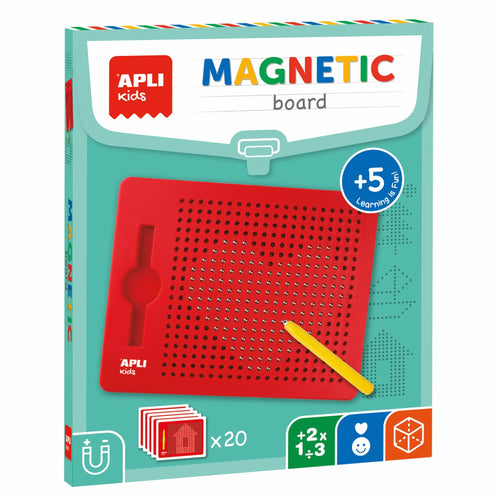 Apli Whiteboard Magnética Kids 17536 Red 215*12*170MM Pencil Yellow 10 Fichas Children Mayores 5 Years — image 1