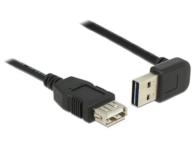 Delock Cable Extensión USB 2.0 Typ-a St. Gew. USB 2.0 Typ-a Female Black 1M — image 1